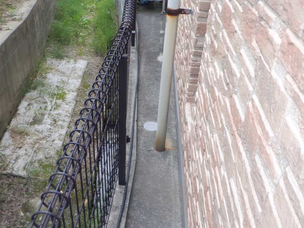 排水管の作業、１工程目