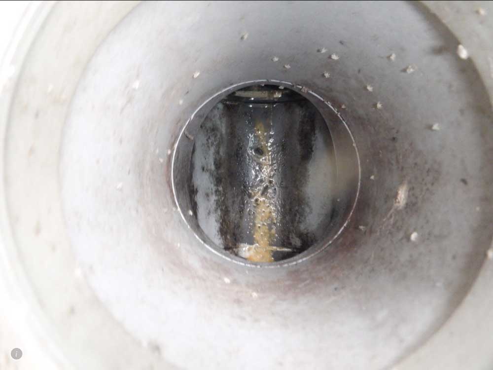 排水管の作業、2工程目